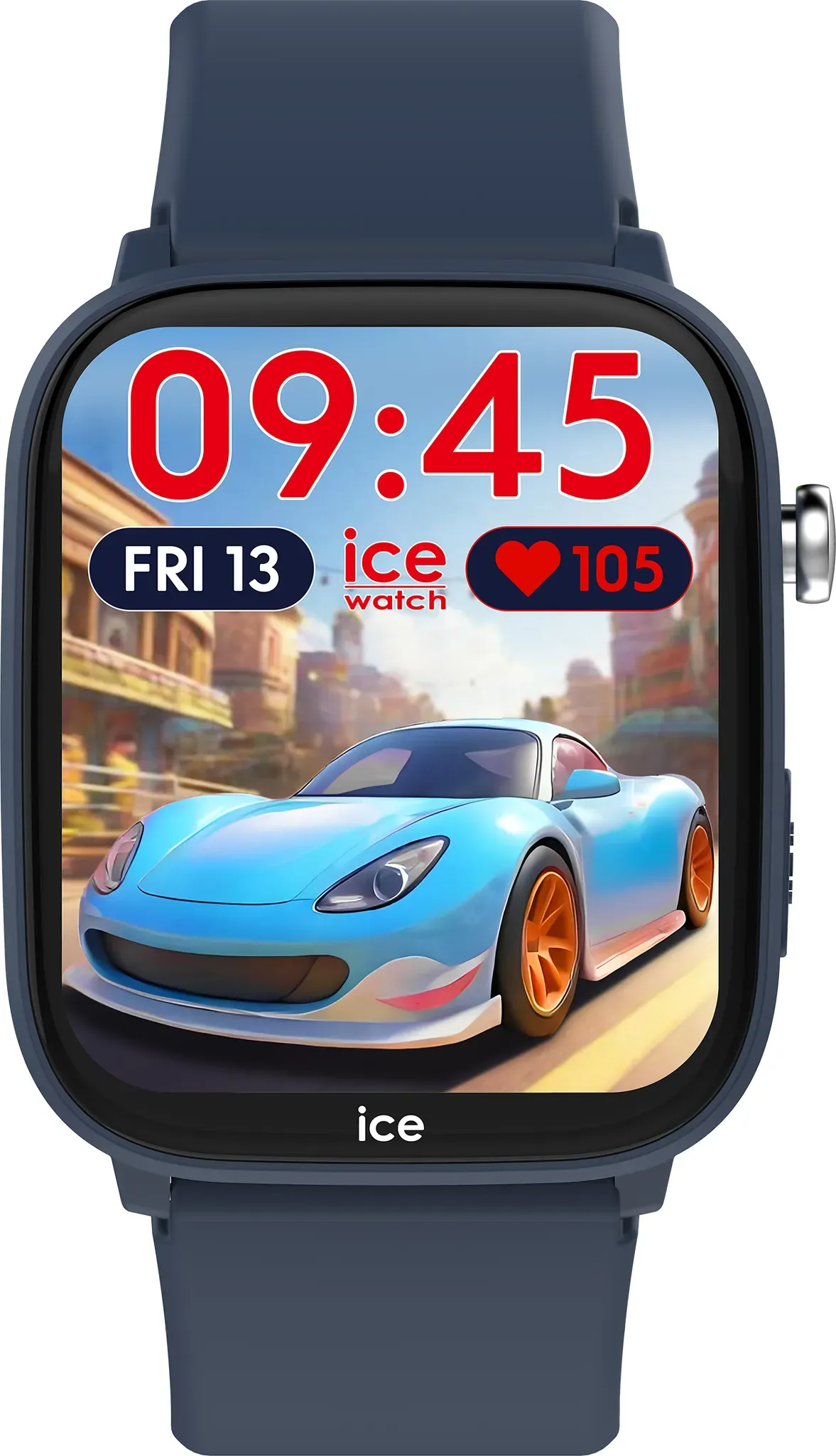 Smartwatch ICE-WATCH, blau, blau, Smartwatches, Kinder, Smartwatch, Armbanduhr, Kinderuhr, Silikonarmband, Bluetooth, digital