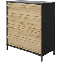 Gami Mimizan 94 x 104 x 45 cm Schwarz / Eiche