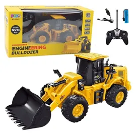 LeanToys RC-Baumaschine Bagger Bulldozer CH RTR Gelb