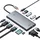 Baseus HUB 13in1 USB-C 2x HDMI / DP / VGA / USB-A 3.1 / USB-C 3.1 / USB-A 2.0 / P (USB-C, 13 Ports), Dockingstation + USB Hub, Grau