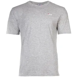 Fila Herren T-Shirt, BROD Tee, Rundhals, Kurzarm, Logo Weiß/Grau XL