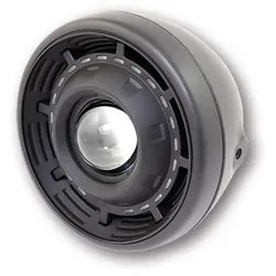 SHIN YO Ellipsoid-Scheinwerfer CYCLOPS, schwarz matt, schwarz
