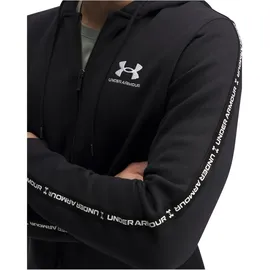 Under Armour Icon Fleece Taping Reißverschlusspullover - Black / White - L