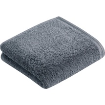 VOSSEN Vegan Life Handtuch 2 x 50 x 100 cm dunkelgrau