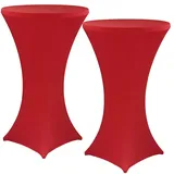 nyvi Stehtischhusse Gala Rot Ø 70-75 cm 2er Set