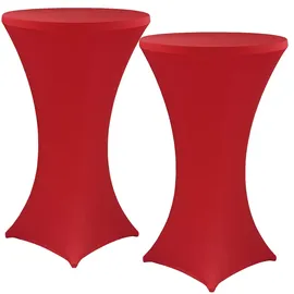 nyvi Stehtischhusse Gala Rot Ø 70-75 cm 2er Set