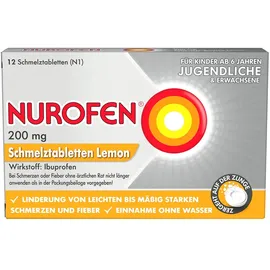 RECKITT Nurofen 200 mg Schmelztabletten Lemon 12 St.