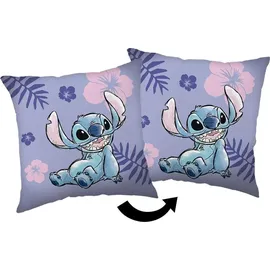 Jerry Fabrics Lilo und Stitch Dekokissen 40 x 40 cm Lila