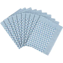casativo 10er-Set Grubentücher hellblau, Geschirrtücher 45 x 70 cm (70 x 50 cm)