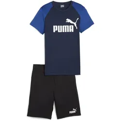 PUMA Polyester Sportshirt + Shorts Set Jungen 14 - club navy 152