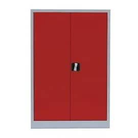 Classix Stahlschrank X-530324 feuerrot, lichtgrau 92,0 x 42,0 x 120,0 cm, aufgebaut