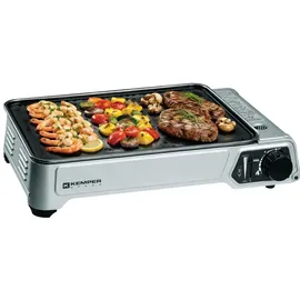 Kemper Tischgrill Plancha Camping-Gasgrill - Kemper