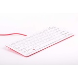 Raspberry Pi USB Tastatur DE rot/weiß