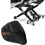 Set: Motorrad Hebebühne Midlift XL bis 500kg in sw ConStands mit Motorrad Abdeckplane BC1 XXL Abdeckhaube in sw