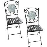 Hti-Living Celia Petunien Gartenstuhl 35 x 37 x 89 cm mehrfarbig 2 St.