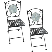 Hti-Living Celia Petunien Gartenstuhl 35 x 37 x 89 cm mehrfarbig 2 St.