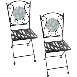 Hti-Living Celia Petunien Gartenstuhl 35 x 37 x 89 cm mehrfarbig 2 St.
