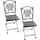 Hti-Living Celia Petunien Gartenstuhl 35 x 37 x 89 cm mehrfarbig 2 St.