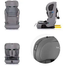 Chipolino Kindersitz i-Size LUX X (76-150cm) Gruppe 1/2/3, Isofix, Top Tether grau