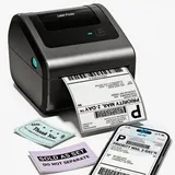 Phomemo Bluetooth Etikettendrucker DHL, D450BT Versandetiketten Drucker, Thermodrucker 4X6, Labeldrucker Kompatibel mit Amazon, DHL, Vinted, Etsy, UPS, FedEx, DPD
