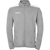 Kempa Herren Emotion 27 Poly Sport-Jacke, Dark Grau Melange/weiß, S