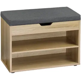 KESPER Schuhschrank 60 x 45 x 30 cm braun/grau / naturbelassen