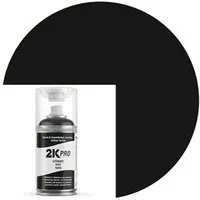 2k-pro Sprühfarbe 2-Komponenten Sprühlack, 250ml, schwarz, matt
