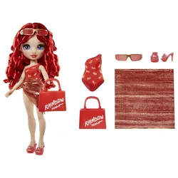Rainbow High Swim&Style Fashion Doll- Ruby (Red)