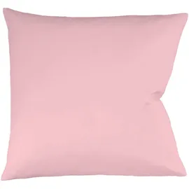FLEURESSE Uni Interlock Jersey Kissenbezug einzeln 80x80 cm, | rose - pink