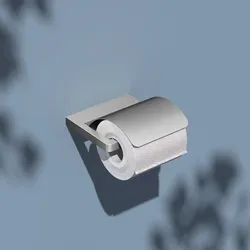 Keuco Moll Toilettenpapierhalter mit Deckel, Accessoires, edelstahl finish