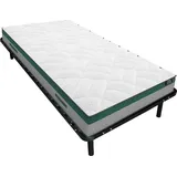 Set Lattenrost + Matratze mit Taschenfedern gr. 22cm PRESTIGE von YSMÉE - 90 x 190 cm