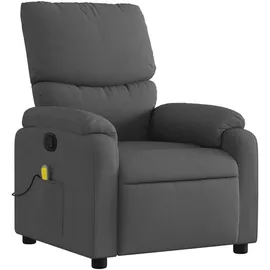 vidaXL Massagesessel Modell 7 Dunkelgrau Stoff 99 x 99 x 99 cm Grau mit Fernbedienung