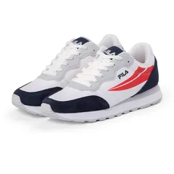 Sneaker FILA "FILA HYPERT", Gr. 44, weiß, fila navy, fila rot, Synthetik, Textil, Leder, sportlich, Schuhe