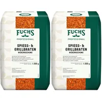 Fuchs Professional - Spieß- und Grillbraten Würzmischung | Gewürz für Spießgerichte, auch für Gemüsespieße geeignet | Profi-Qualität für Großverbraucher | 1,5 kg im recyclebaren Beutel (Packung mit 2)