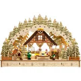 SIKORA LB69 3D LED Holz Schwibbogen Weihnachtsbäckerei