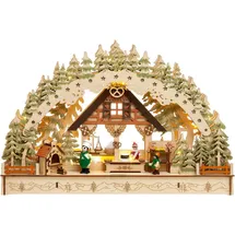 SIKORA LB69 3D LED Holz Schwibbogen Weihnachtsbäckerei
