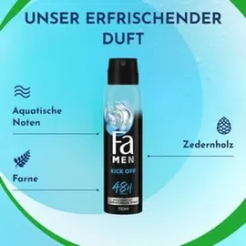 Fa Pflege Men Deodorant Kick Off 12 x 150 ml