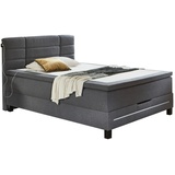 Boxxx Boxspringbett Grau, - 140x200 cm,