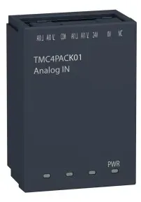 Schneider Electric TMC4PACK01 Steckmodul, Modicon M241, Applikation Verpackungstechnik, 2 Analogeingänge, Spannung/Strom, Auflösung 16 Bit, Schraubklemmen