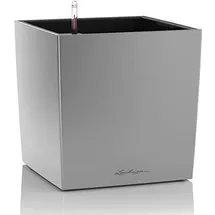 LECHUZA Cube 40 39 x 39 x 40 cm Silber metallic