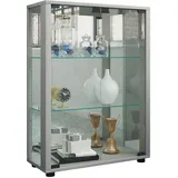 VCM Vitrine Sintalo 60 x 25 x 80 cm Silber
