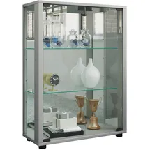 VCM Vitrine Sintalo 60 x 25 x 80 cm Silber