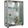 VCM Vitrine Sintalo 60 x 25 x 80 cm Silber
