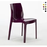 Ice Grand Soleil stapelbare Küchen- und Barstühle aus Polypropylen - Lila