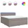 vidaXL Boxspringbett 180 x 200 cm Taupe