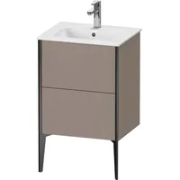 Duravit XViu Waschtisch-Unterschrank XV44590B243 51x42x59,4cm, 2 Auszüge, stehend, schwarz