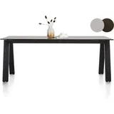Henders & Hazel Stanford Esstisch Keramik auf Glas/Metallgestell schwarz 200x100 cm