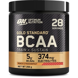 Optimum Nutrition Gold Standard BCAA Train + Sustain Peach & Passion Fruit Pulver 266 g