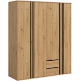 Möbel Boss Kleiderschrank Tofta 160 x 190 x 56 cm Braun