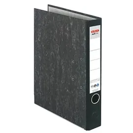 Herlitz maX.file nature Ordner schwarz marmoriert Karton 5,0 cm DIN A4, 5cm, (5141809)